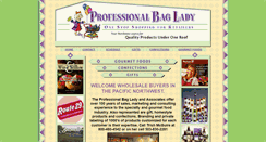 Desktop Screenshot of professionalbaglady.com